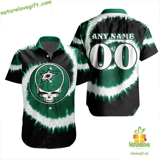 Dallas Stars NHL Grateful Dead Tie Dye Hawaiian Shirt LV6C8296DF744576A6