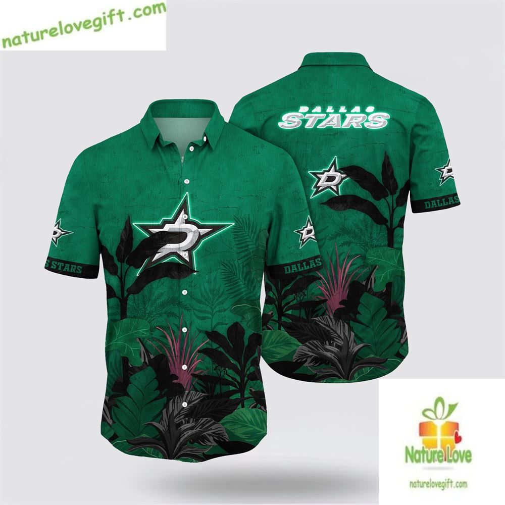 Dallas Stars NHL Hawaiian Shirt Tropical Summer Hockey Fan Gift