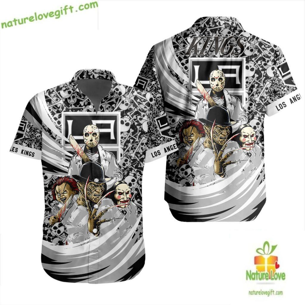 Los Angeles Kings Hawaiian Shirt Halloween Hockey Fan Gift LV1FB5D8E37721E15