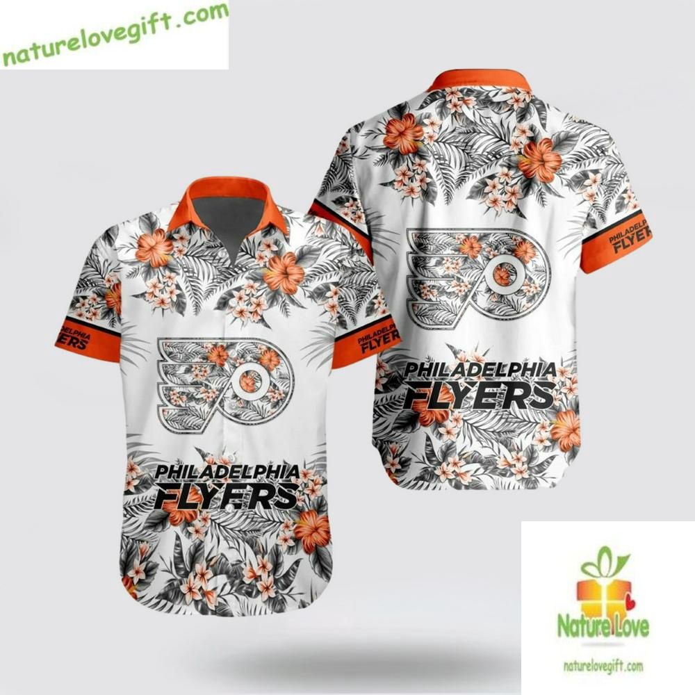 Philadelphia Flyers Hawaiian Shirt Team Beach Vibe Aloha Style