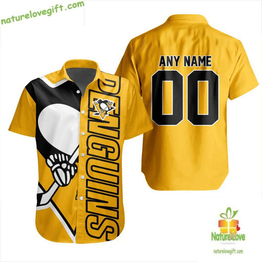 Pittsburgh Penguins Hawaiian Shirt Hockey Team Aloha Button Up Shirt