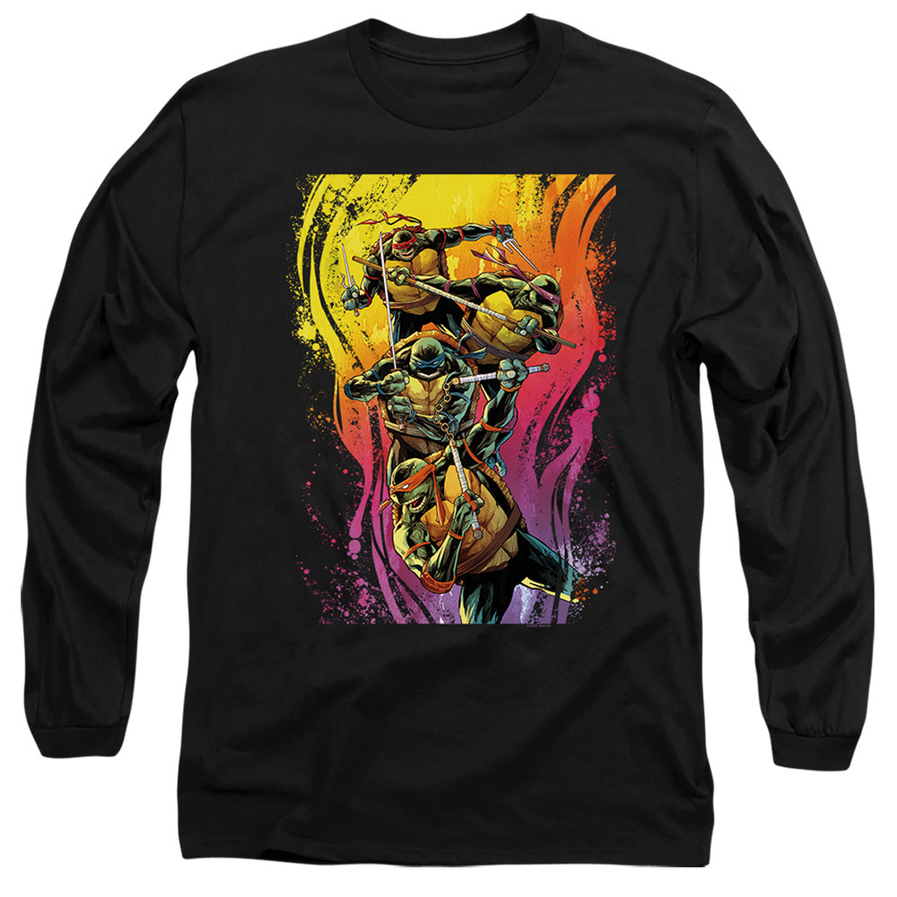 TMNT - Hot Rainbow Warriors - Adult Long Sleeve T-Shirt