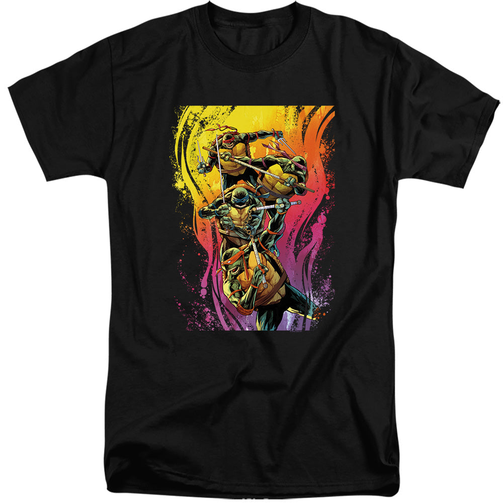 TMNT - Hot Rainbow Warriors - Adult T-Shirt