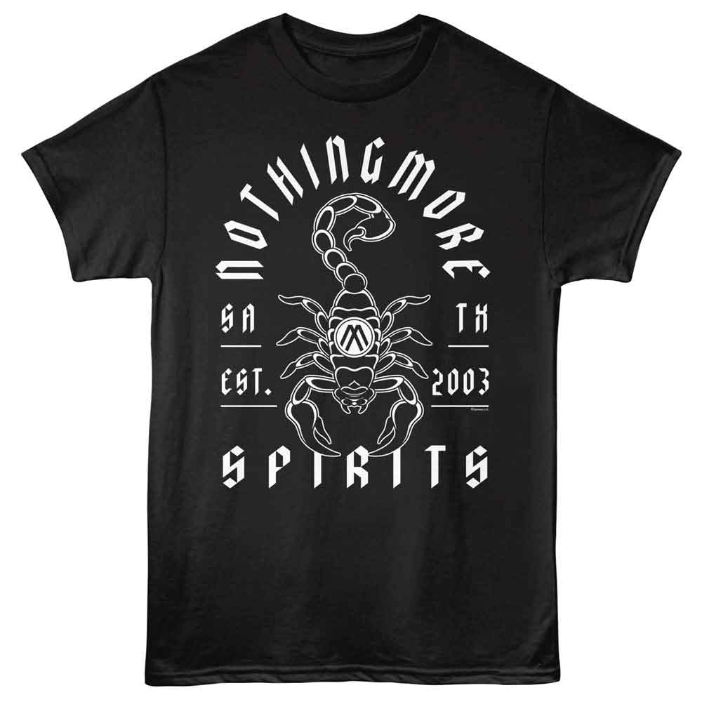 Nothing More - Scorpion - American Classics - Front Print Black Adult Short Sleeve T-Shirt