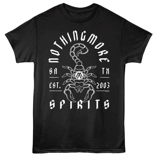 Nothing More - Scorpion - American Classics - Front Print Black Adult Short Sleeve T-Shirt