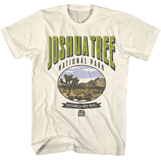 National Parks - Joshua Tree - American Classics - Solid Off-White Adult Short Sleeve T-Shirt