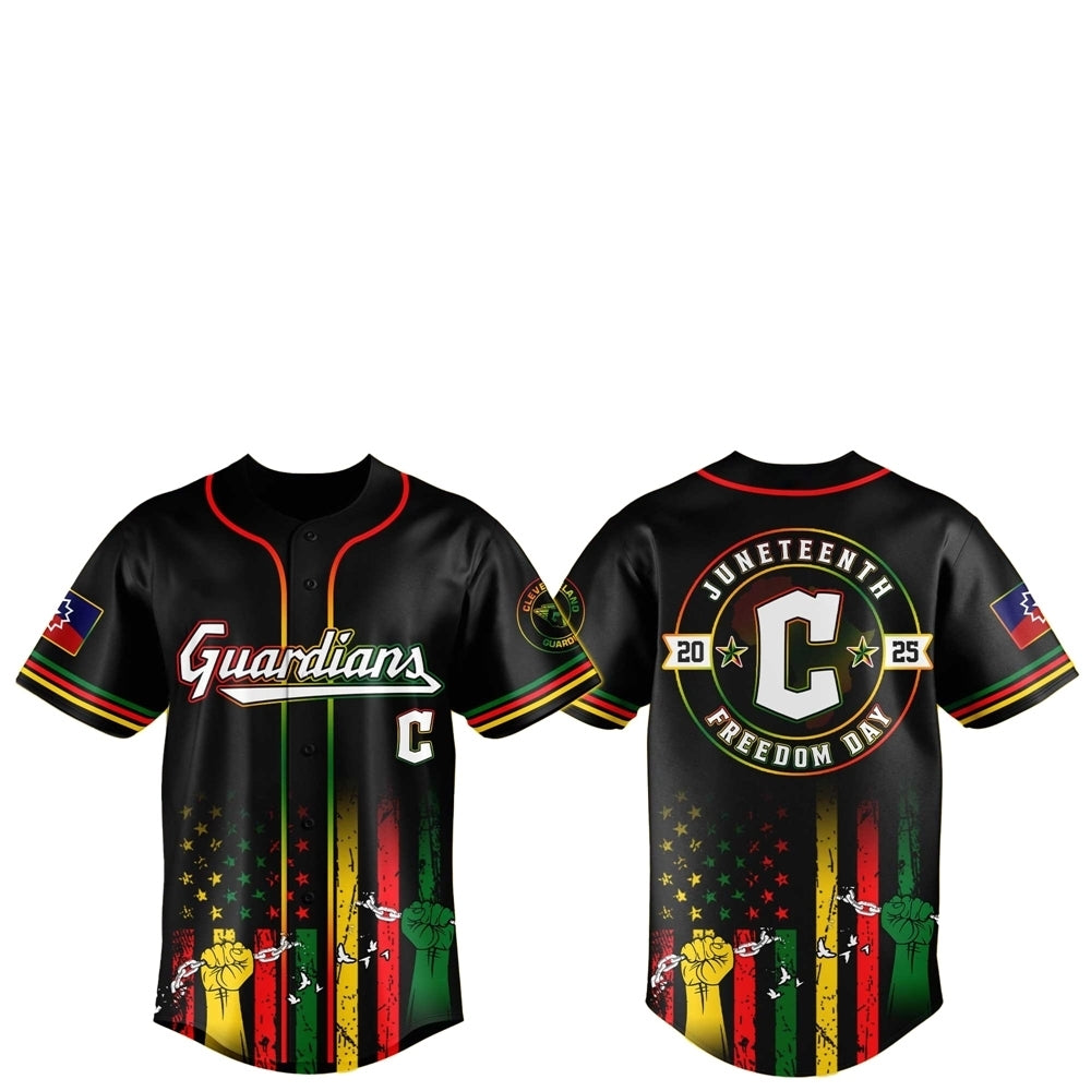 Cleveland Guardians Juneteenth Day 2025 Baseball Jersey - Grishko.com