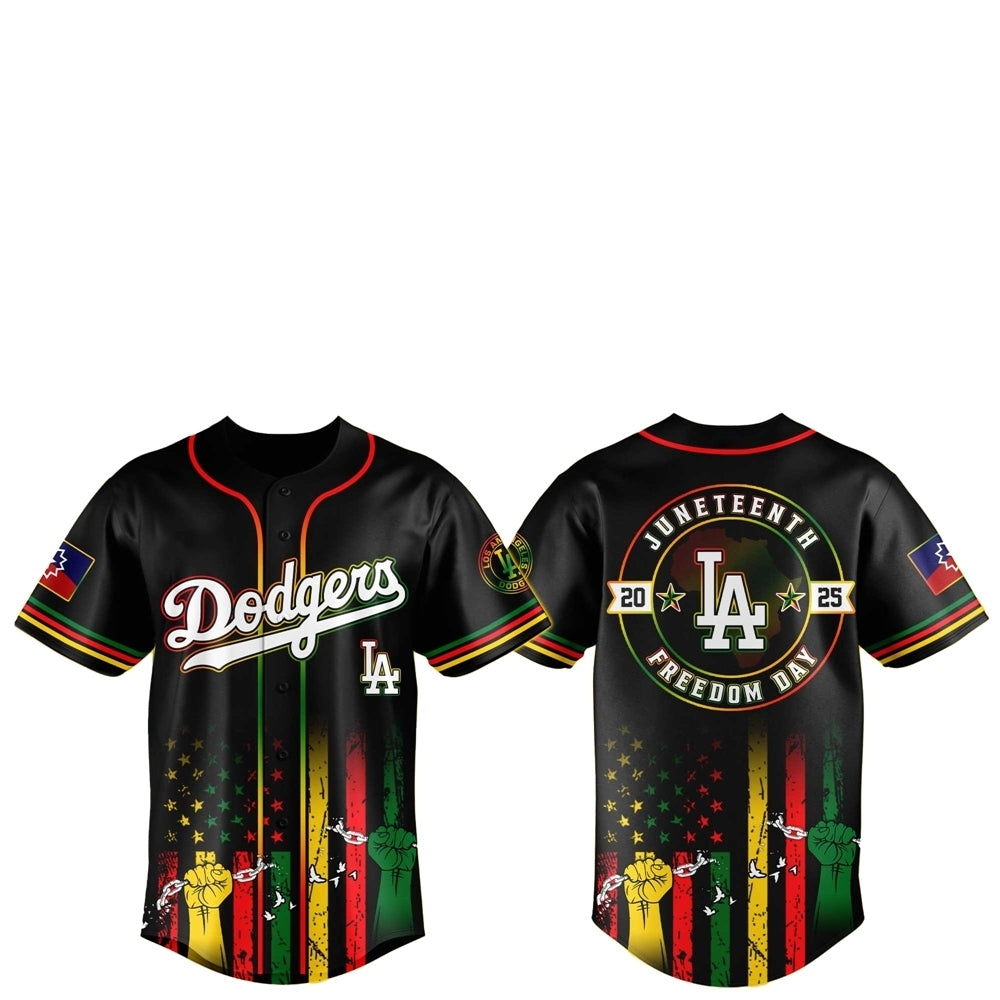 LA Dodgers Juneteenth Day 2025 Baseball Jersey Hat - Grishko.com