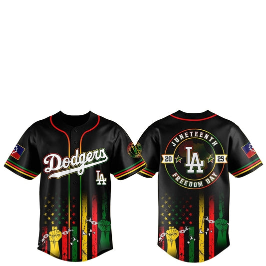 LA Dodgers Juneteenth Day 2025 Baseball Jersey Hat - Grishko.com