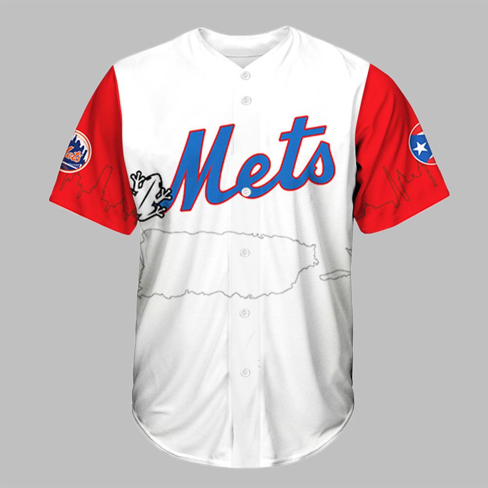 NY Mets Puerto Rican Heritage 2025 Baseball Jersey - Grishko.com