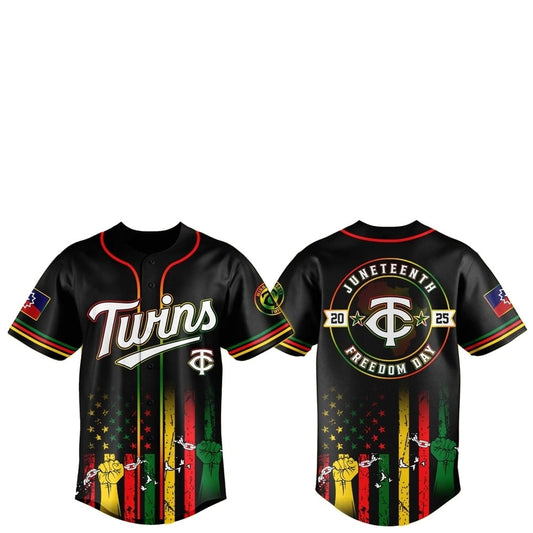 Minnesota Twins Juneteenth Day 2025 Baseball Jersey - Grishko.com