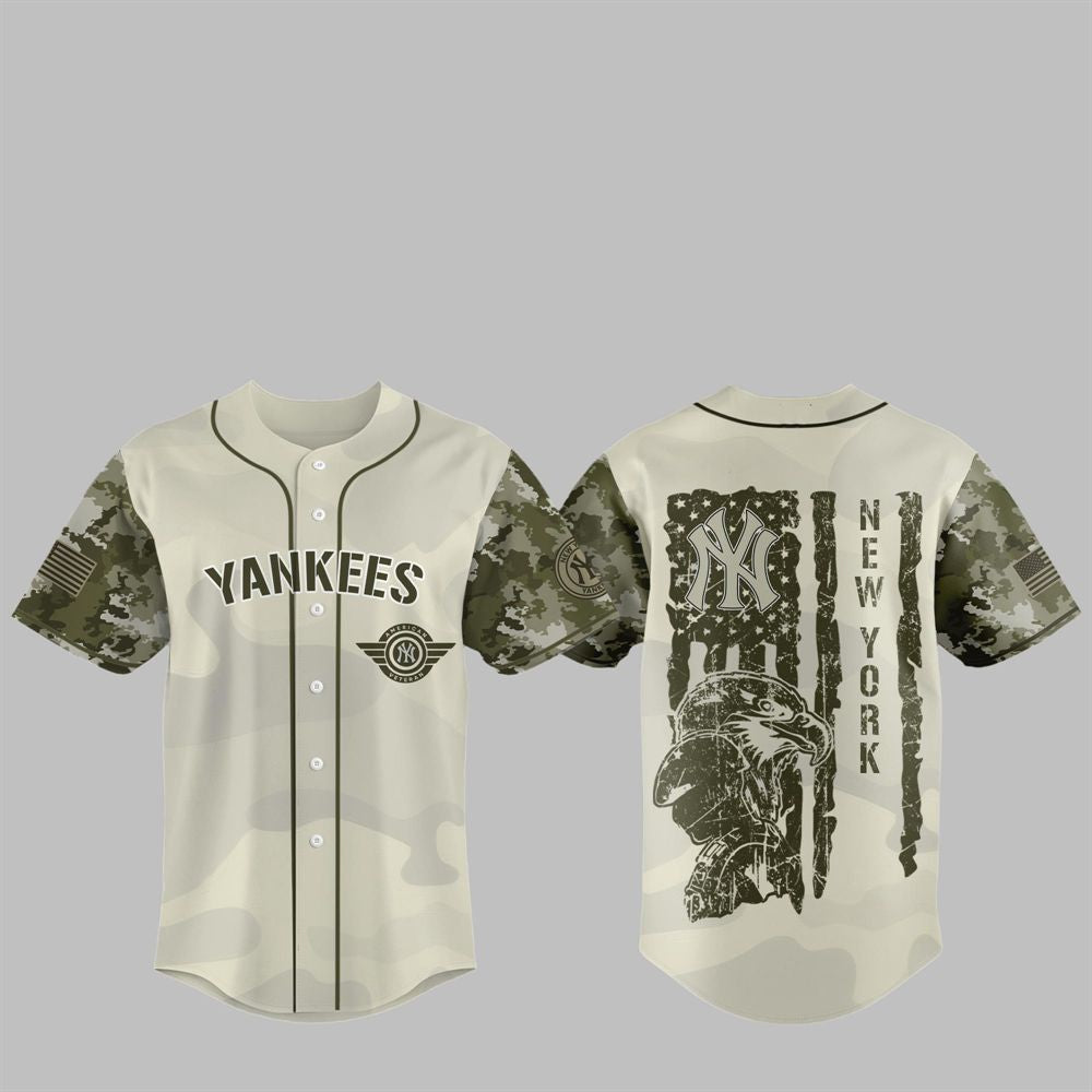 NY Yankees 2025 Armed Forces Day Night Jersey - Grishko.com