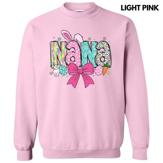 Nana Easter Coquette Sweatshirt T-Shirts, Hoodie | InkThreadWorks.com