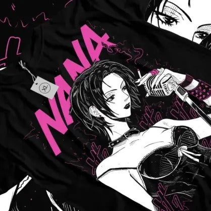 Nana Osaki T-Shirt Black Stones Funny Girl Kawaii Graphic Black Shirt All Sizes