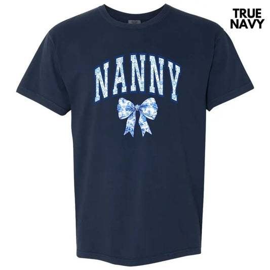 Nanny Ginger Jar Florals Comfort Colors T-Shirt 'NLB' Hoodie, Sweatshirt | InkThreadWorks.com