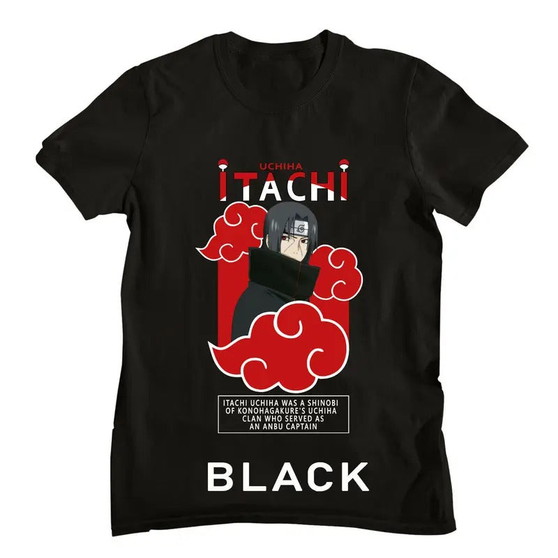 Naruto Shippuden Itachi Uchiha T-Shirt S-4XL ,Uchiha Clan T-Shirt S-4XL, Anime Graphic tee