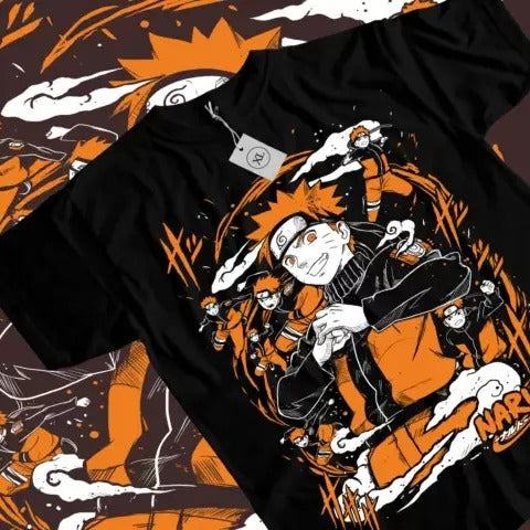 Naruto T-Shirt Madara Uchiha T-Shirt Manga Strip Anime Manga Shirt Graphic Tee