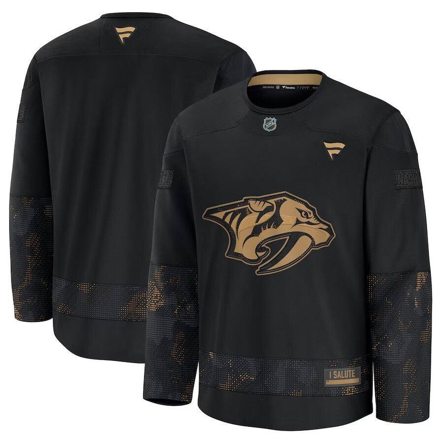 Nashville Predators 2024 Military Appreciation Practice Jersey - Black