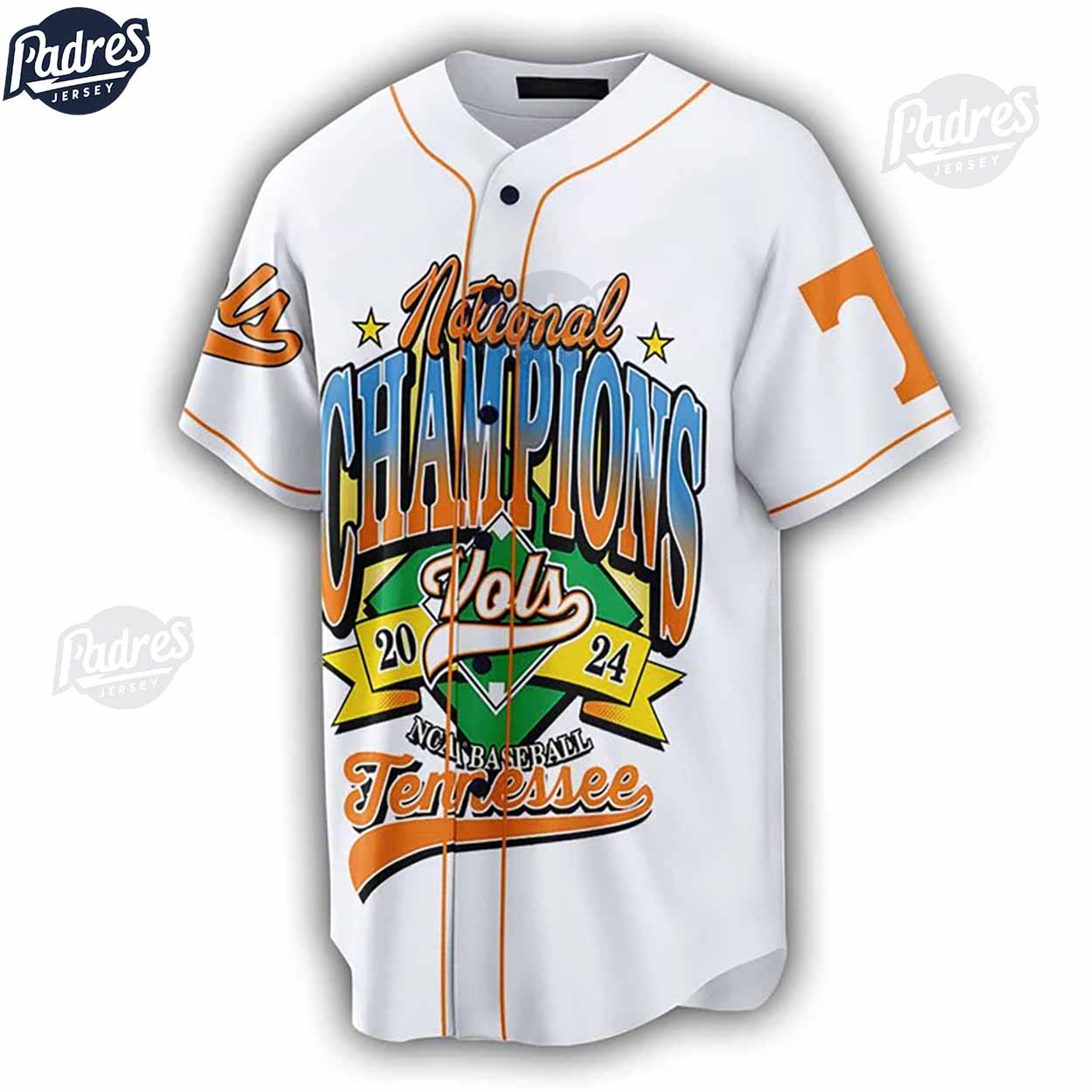 National Championships Tennessee Volunteers NCAA Custom Baseball Jersey - Padres Jersey Oasis: Elevate Your Baseball Style Game