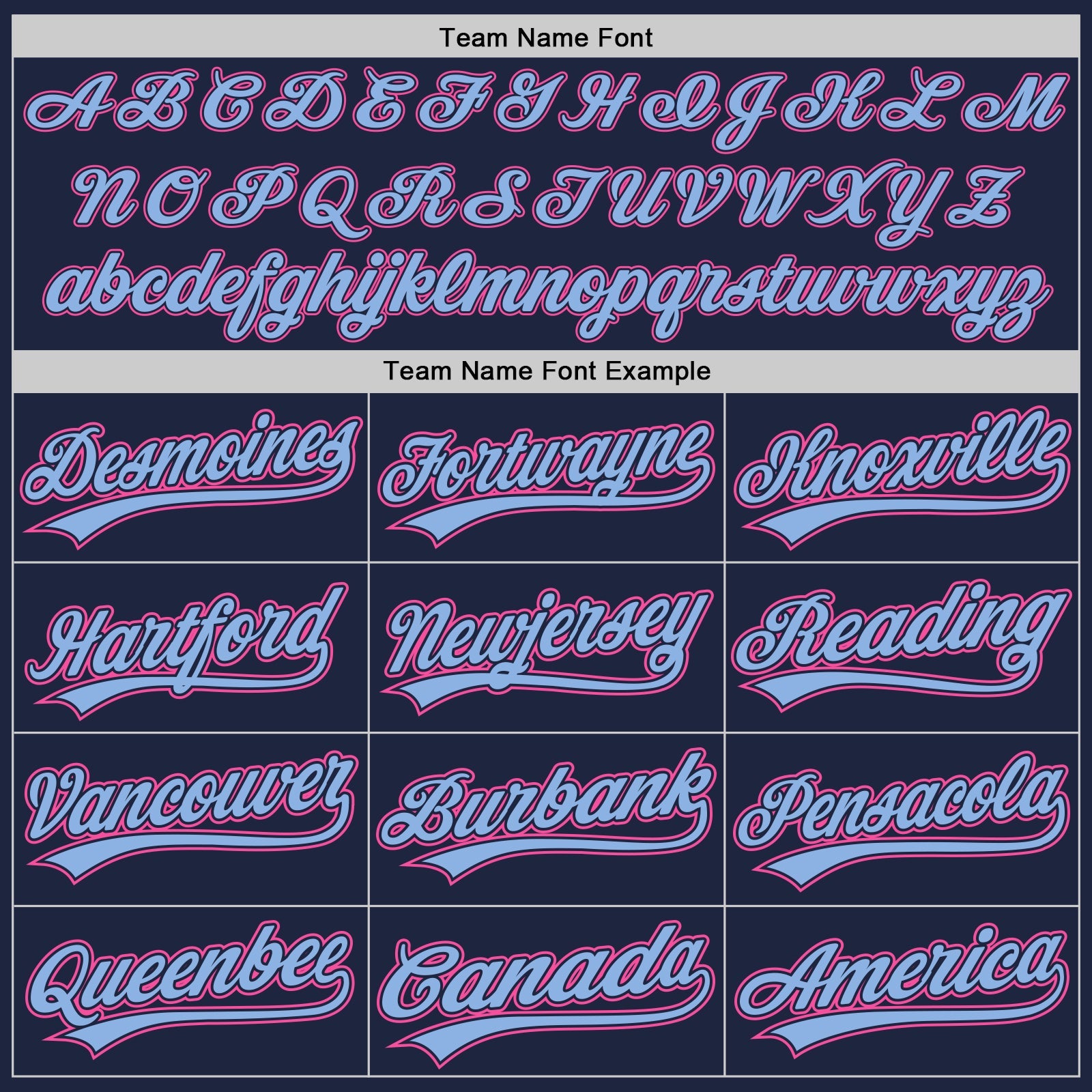 Custom Navy Light Blue Pinstripe Pink Authentic Baseball Jersey