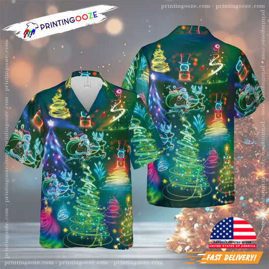 Neon Christmas Hawaiian Shirt