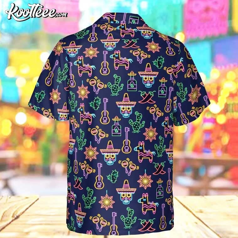 Neon Fiesta Cinco De Mayo Mexican Festival Hawaiian Shirt