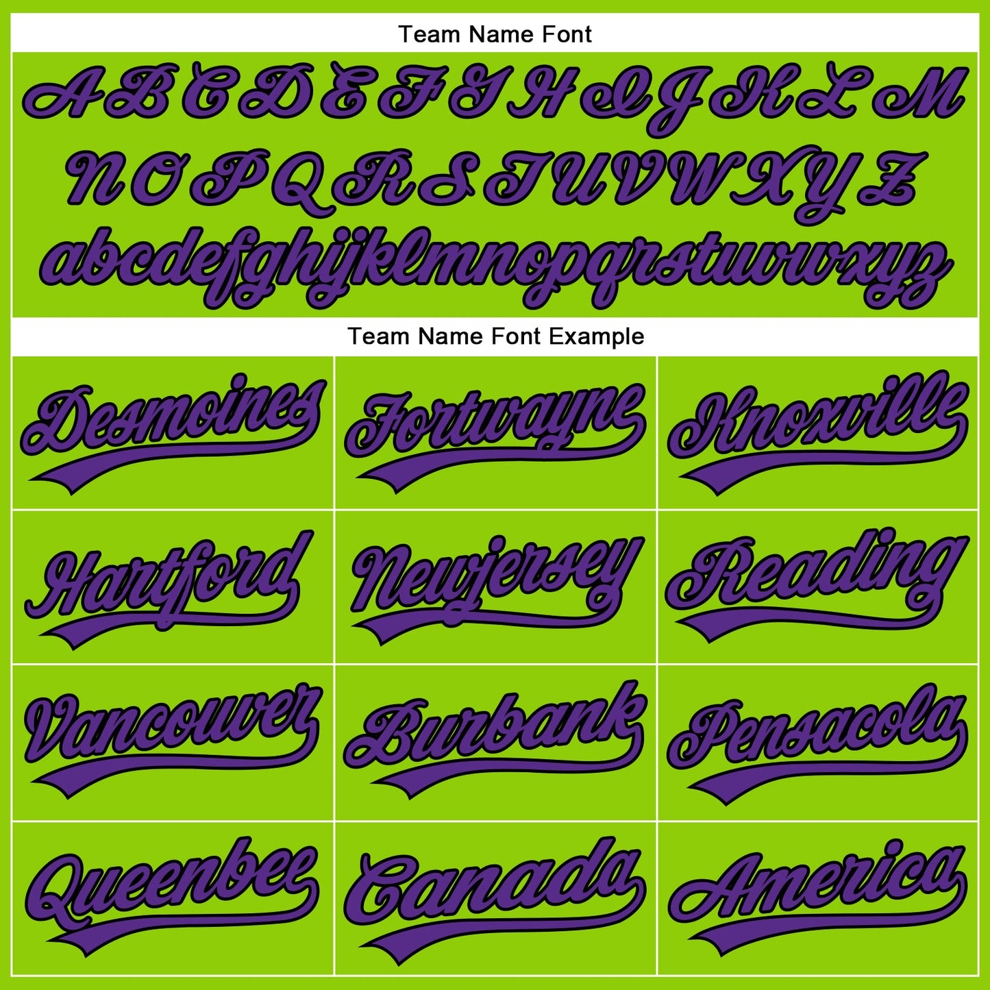 Custom Neon Green Black Pinstripe Purple Authentic Baseball Jersey