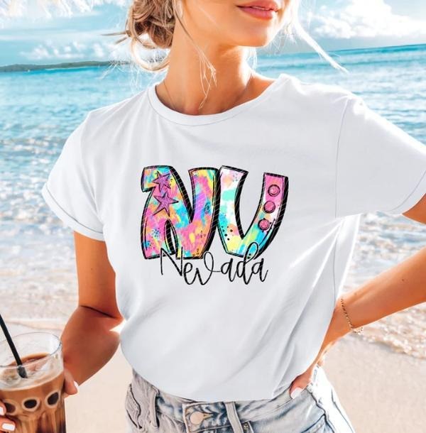 Nevada Neon Splash DTF Transfers - THIS IS NOT A SHIRT Hoodie, Sweatshirt | InkThreadWorks.com