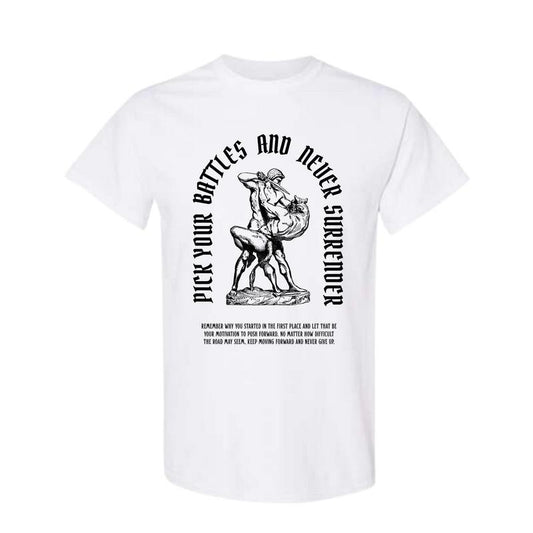 Never Give Up T-shirt, Workout T-shirt, Gym T-shirt, Pump Cover T-shirt, Gift for Him, Fitness Gift, Weightlifting...