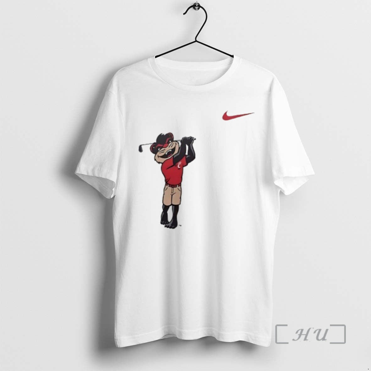 New Cincinnati Bearcats Mascot Playing Golf Circle T-Shirts, Hoodie, Sweatshirt | InkThreadWorks.com