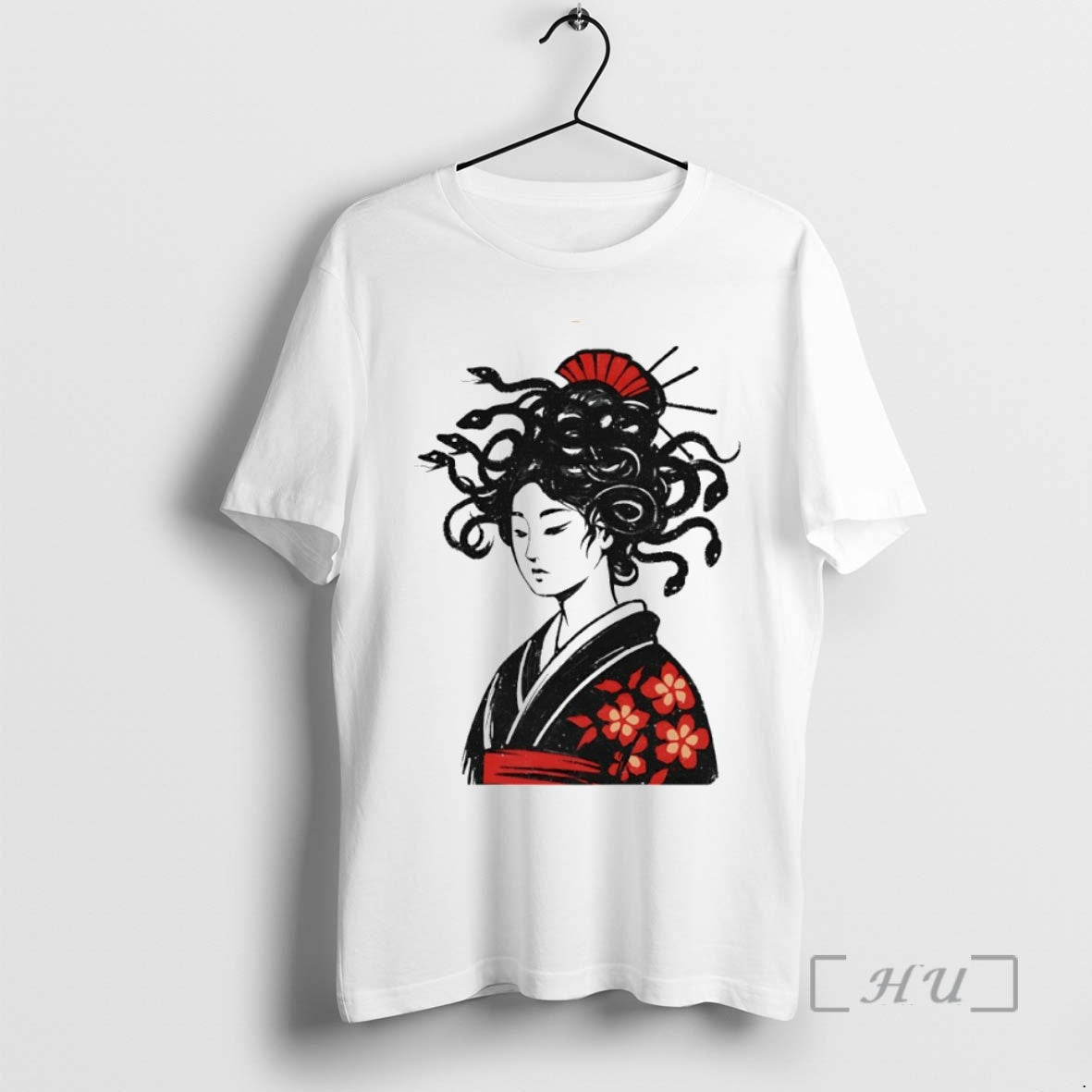 New Geisha Mith Snake Hair Circle T-Shirts, Hoodie, Sweatshirt | InkThreadWorks.com