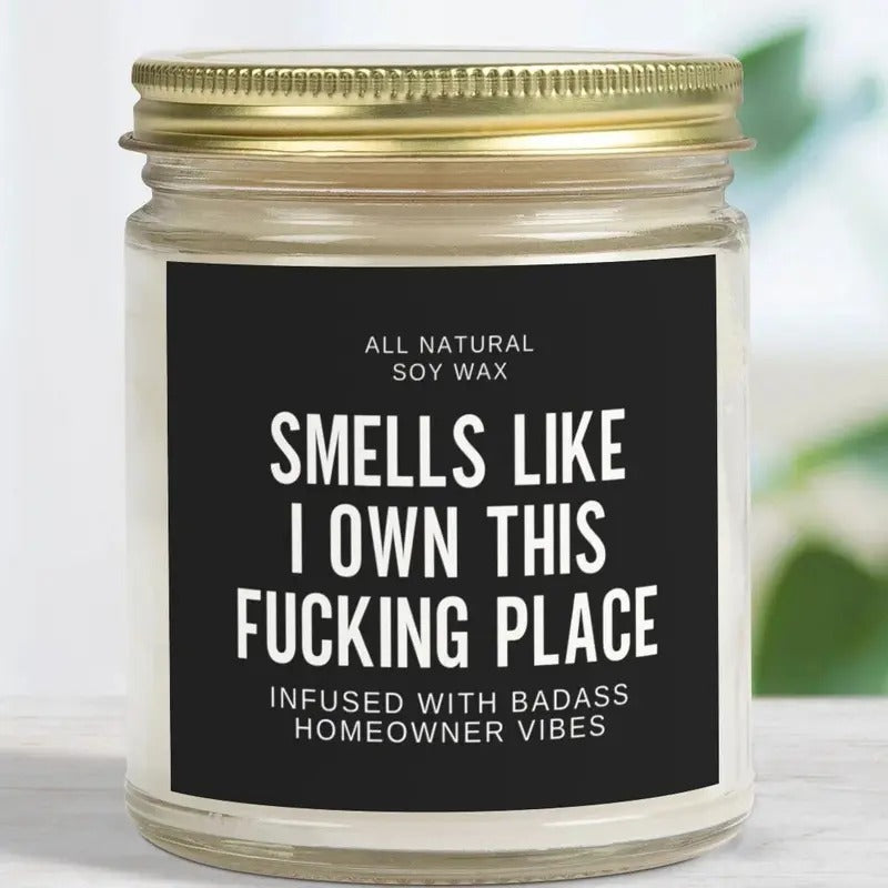 New Homeowner Gift Housewarming Candle,Closing Day Gift Funny New House Gift Condo Owner Closing Day Candle Aroma Decor...