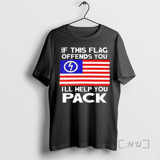 New If This Flag Offends You Ill Help You Pack T-Shirts, Hoodie, Sweatshirt | InkThreadWorks.com
