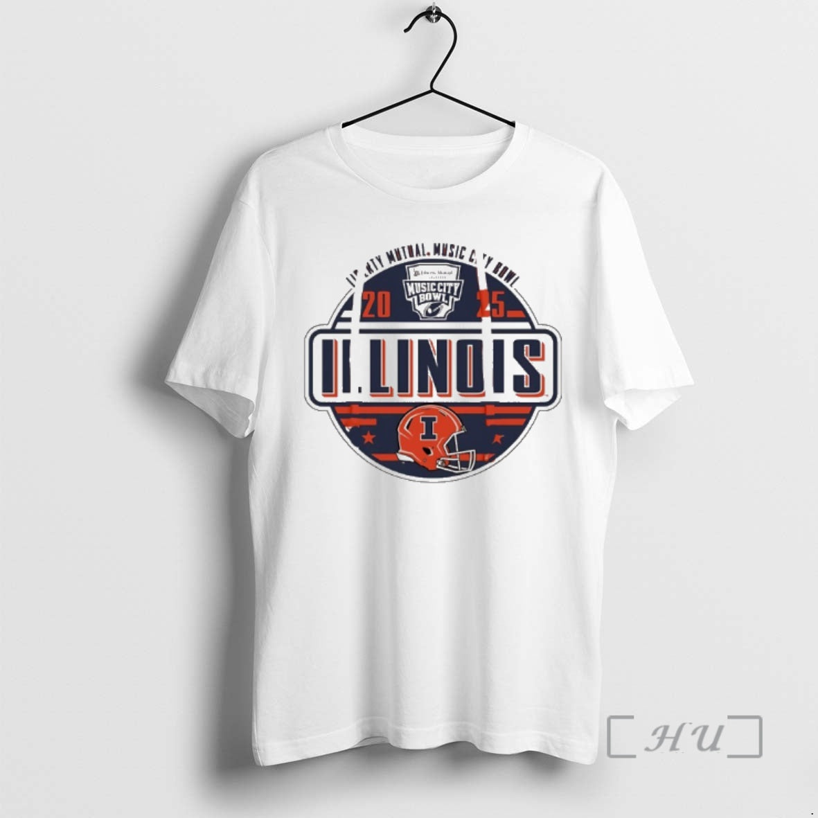 New Illinois Football 2025 Music City Bowl Logo T-Shirts, Hoodie, Sweatshirt | InkThreadWorks.com