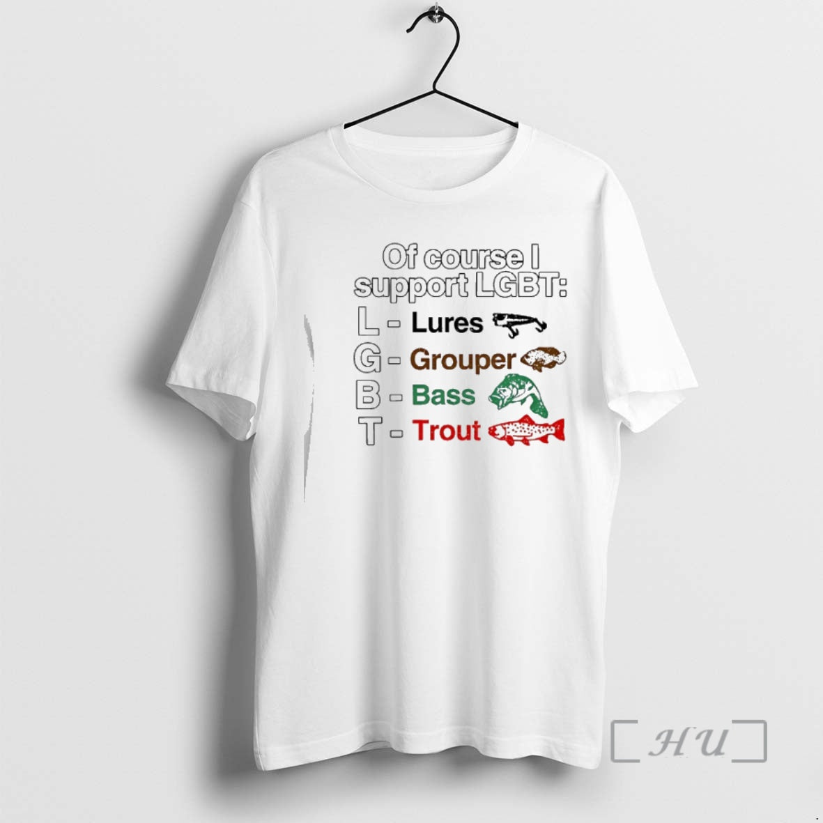 New Of Course I Support Lgbt Lures Grouper Bass Trout Fish Premium T Shirts Sweater Hoodie, Sweatshirt | InkThreadWorks.com
