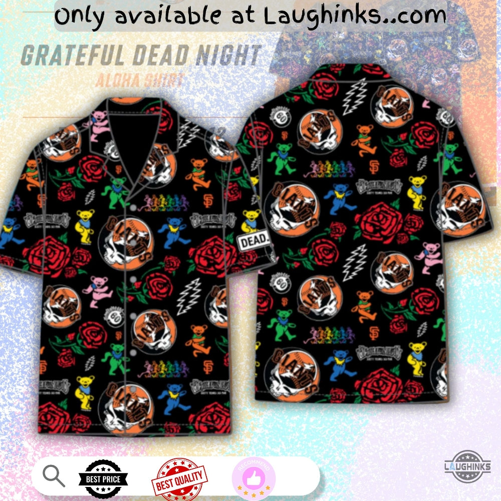 New Sf Giants 2025 Grateful Dead Night Hawaiian Shirt Jerry Garcia