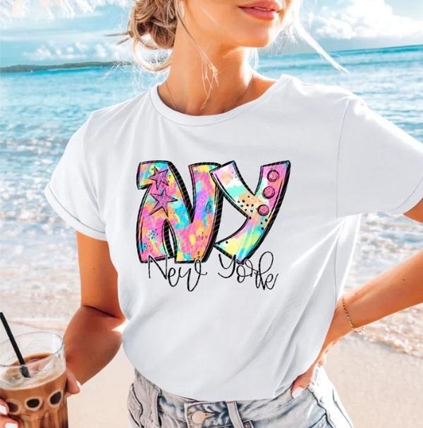 New York Neon Splash DTF Transfers - THIS IS NOT A SHIRT Hoodie, Sweatshirt | InkThreadWorks.com