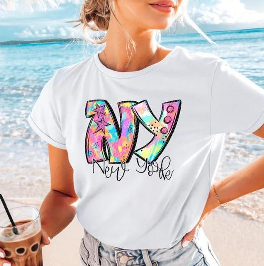 New York Neon Splash DTF Transfers - THIS IS NOT A SHIRT Hoodie, Sweatshirt | InkThreadWorks.com