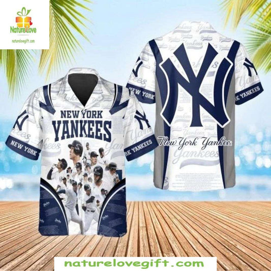 New York Yankees Hawaiian Shirt MLB Baseball Team Celebration Apparel