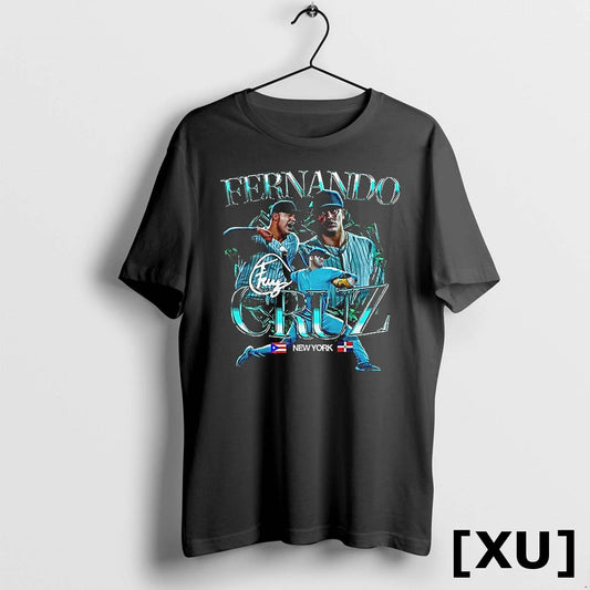 New York Yankees Fernando Cruz Graphic Signature Tshirts Sweater
