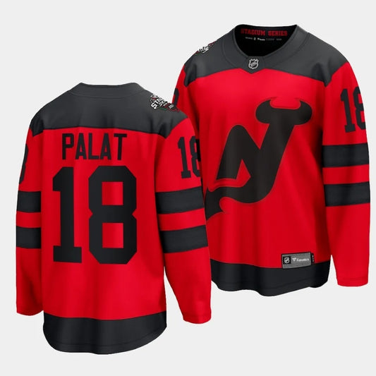 New Jersey Devils #18 Ondrej Palat 2024 NHL Stadium Series Jersey Red