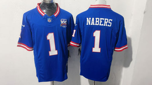 New York Giants #1 Malik Nabers Style 4