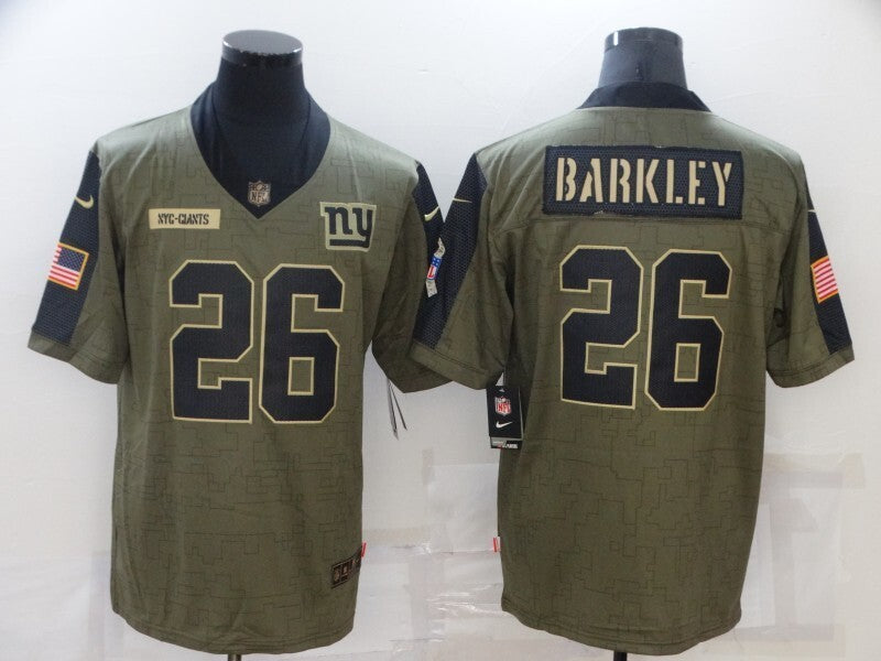 New York Giants #26 Saquon Barkley 2021 Salute to Service