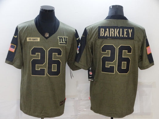 New York Giants #26 Saquon Barkley 2021 Salute to Service