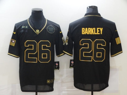 New York Giants #26 Saquon Barkley 20 Salute Retro Gold 754