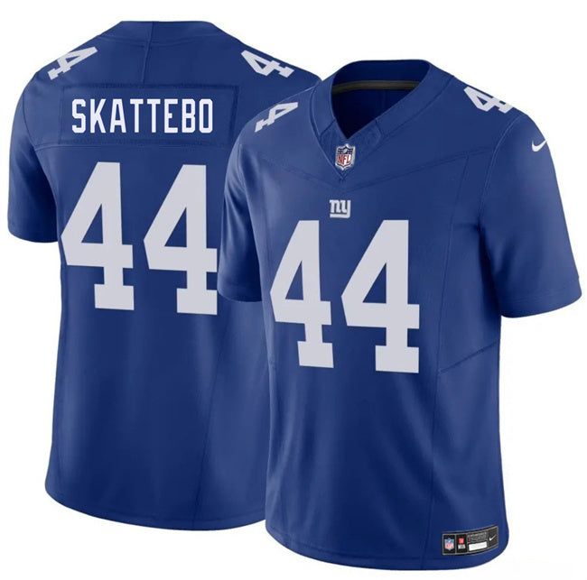 New York Giants #44 Cam Skattebo Blue 2025 Draft F.U.S.E. Vapor Untouchable