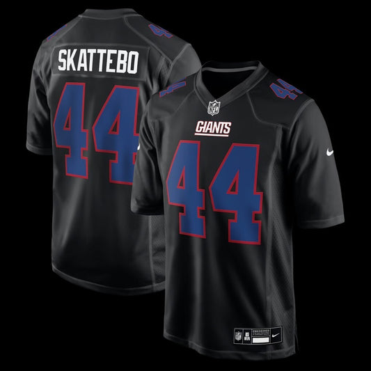 New York Giants #44 Cam Skattebo Fashion Game Jersey - Black