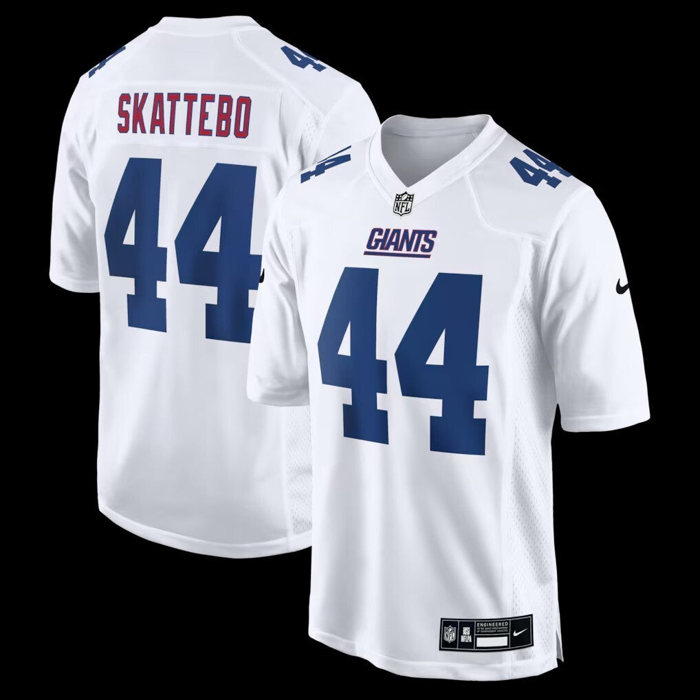 New York Giants #44 Cam Skattebo Fashion Game Jersey - White
