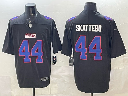 New York Giants #44 Cam Skattebo Giants Black Adult