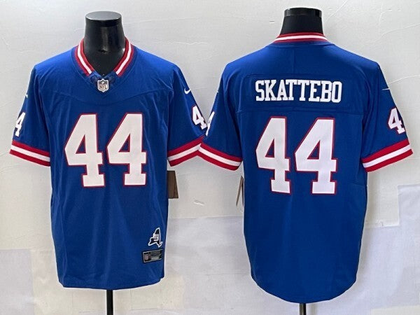 New York Giants #44 Cam Skattebo Giants Retro V3 Style 11
